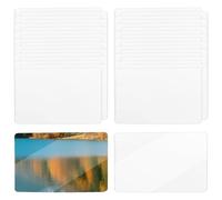 Kemcatui 100 Pcs 3x5 Index Card Laminating Pouches, 5mil Thermal Laminating Pouches for File Cards, Luggage Tags, Work Permits, Pass Cards, Student ID Cards, Essential Documents