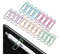 Kemcatui 20 Pcs Multicolor Metal Pen Clips, 2.8 Inch Pen Holder Clips for Notebooks, Journals, Papers, Planners and Books, Colorful Office School Supplies, Students and Professionals Use