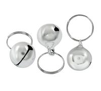 Kemcatui 24Pcs Cat Bells with Loud Crisp Sound, Dog Jingle Bells for Anti-Lost, Small Pet Pendant Accessories for Pet Owners(Sliver)
