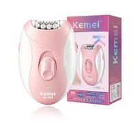 KEMEI 189B Electric Epilator for Women, LED Light & IPX5 Waterproof | 32 Stainless Steel Tweezers, Powerful Motor, Portable Hair Removal for Face, Legs & Bikini Line