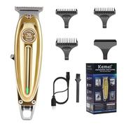 KEMEI 1949G Professional Hair Clippers Beard Trimmer for Men | T-Blade Barber Grade Electric Clippers All-in-One Grooming Solution Cordless Father Day Gifts