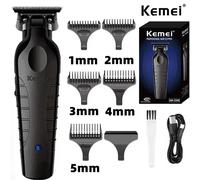 Kemei 2299 Barber Cordless Hair Trimmer 0mm Zero Gapped Carving Clipper Professional Electric Finish Cutting Machine KM-2299A