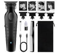 KEMEI 2299 Trimmer, Professional Hair Clippers for Men, Cordless Zero Gap T-Blade Hair/Beard Trimmer, Electric Barber Trimmer, USB Rechargeable Up to 180 Min Usage