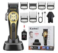 KEMEI 2373 Professional Hair Clipper for Men, 8800 RPM Magnetic Levitation Brushless Motor, DLC Blade Barber Clipper