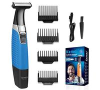 KEMEI Electric Shavers, Beard Trimmer Men, Washable Beard Grooming,Cordless USB Rechargeable Body Groomer and Hair Remover for Eyebrow, Beard Facial& Body Hair for Men and Women