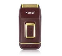 KEMEI Professional Foil Shaver for Men Electric Razors Double Head Shaver for Bald Men Barber Supplies Hair & Beard Trimmer Cordless Rechargeable Waterproof Father Day Gifts