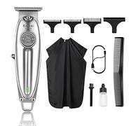Kemei Professional Hair Clippers Beard Trimmer for Men T-Blade Barber Grade Electric Clippers All-in-One Grooming Solution Cordless Father Day Gifts