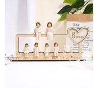 KEMEILA Personalised Choose Your Family Combination Figurines, Sculpted Hand-Painted Figure, We Made a Family Resin Sculpture, Anniversary Mother's Day Birthday Gifts for Women