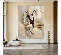 KEMEIQI Abstract Magic Dance Hand Painted Oil Painting On Canvas Nature Art Painting Texture Wall Art For Living Room Decoration 80x120cm Frameless
