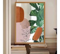 KEMEIQI Botanical Wall Art Minimalist Decor Abstract Canvas Print Modern Decor Living Room Art Nature Inspired Aesthetic Wall(70x100cm)