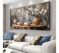 KEMEIQI Modern Branches That Bloom in Spring Canvas Poster Art for Living Room & Bedroom Decoration, Wall Art for Home Decor(65x130cm/Frameless)