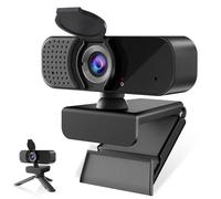 Kemeiv 1080P Webcam Microphone and Physical Privacy Cover Computer Webcam, Noise-canceling Microphone, Automatic Light Compensation, Ultra-Wide-Angle Lens for Meetings/Courses/Streaming/Zoom/YouTube