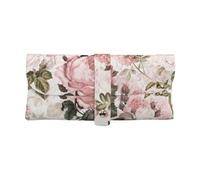 KemEng Vintage Shabby Chic Sepia Pink Roses, Soft Eyeglasses Bag Anti-Scratch Spectacles Sleeve Portable Eyewear Case Pu Leather Sunglasses Case