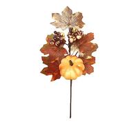 kemengsuer Harvest Fall Picks for Vase, 10.6inch Tall Artificial Fall Floral Picks, Autumn Maple Leaf Pumpkin Berry Stems, Artificial Fall Flowers Arrangement for Home Vase Decor