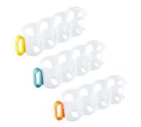 kemengsuer Portable Soda Can Organizer for Refrigerator Shelves, Beer Can Racks, Refrigerator Storage Sliders (3-Pack), Yellow,orange,green