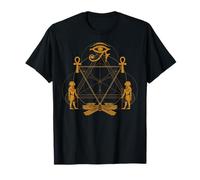 Kemetic Touch Sacred Geometry Egyptian Kemet Eye Of Horus Ankh Art T-Shirt