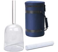 Kemgo 6 Inch F Note Handheld Clear Crystal Singing Bowl, Handle Quartz Singing Bowl With Carry Case And Suede Mallet, Onecolor, F Note