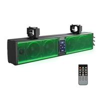 KEMIMOTO 6 Speaker Metal Sound Bar for UTV, 25 Inch IP65 Waterproof Sound Bar for Golf Cart, Bluetooth Speaker for ATV with RGB, SxS Soundbar Compatible with