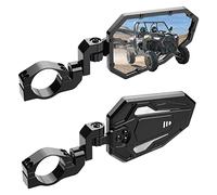 Kemimoto Aluminum UTV Side View Mirrors, Fits1.75"-2" Roll Bar with Windshield, Compatible with Polaris RZR Turbo XP1000 Can Am Talon Kawasaki, Durable Break Away Replaceable Side Mirrors