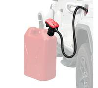 KEMIMOTO Fuel Transfer Pump with Automatic Shut-Off Sensor, Rechargeable Transfer Pump Portable 41" Hose with 3 Can Adapters, 3.2 GPM Gas Can Pump for Oil, Diesel, Gasoline