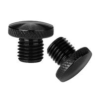 KEMIMOTO Motorcycle Mirror Shutter Caps CNC Aluminum M8 M10 Wing Mirror Screws Candle Covers Anodic Oxidation 10 mm 1 x Clockwise + 1 x Anticlockwise