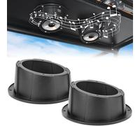 KEMIMOTO Pairs of 6.5 Inch Speaker Pods, Universal Angled Boxes Enclosures for 6.5" Speakers Compatible with UTVs, RVs, Cars, Boats, Trunks, Trailers - 9.56 Inch Surface Mount