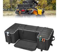 KEMIMOTO Upgrade ATV Storage Bag Rear Seat Gear Bag Four Wheeler Cargo Bag Thickened Cushion Back Seat for Passenger Compatible with Sportsman 450 500 570 Scrambler TRX FourTrax Outlander 570 Suzuki