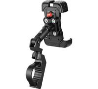 KEMIMOTO UTV Phone Mount, Anti-Vibration Dampener Solid Cast-Aluminum Mount One-Hand Operation Secure Lock 360° Adjustable Anti-Slip UTV Phone Holder, Fit 1.5"-2" Roll Cage 4.7"-7" Cellphone