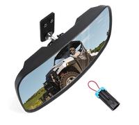 KEMIMOTO UTV Rear View Mirror Compatible with Polaris Ranger 500 570 900 XP 1000 XP/Crew 2017-2025 with Factory Drop Down Mounting Tab, UTV Panoramic Rear View Mirror OEM #2879969