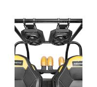 KEMIMOTO UTV Sound System 6.5 Inch Speakers UTV Sound Bar Overhead Stereo Bluetooth for UTVs Fits 1.625-1.9in Roll Cages Compatible with Can-Am X3 & X3 Max, Polaris RZR XP 1000, Uforce