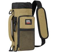 KEMIMOTO Water Bottle Holder Bag, Water Bottle Carrier with Adjustable Shoulder Strap, Water Bottle Pouch Holder for Hiking, Camping, Fishing, Compatible with YETI Stanley SLM 32 oz, 40 oz, 64 oz