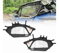 KEMIMOTO X3 Soft Upper Door Set Kit, UTV Soft Cab Doors Top Enclosure, Top Door Skin Compatible with 2017-2025 Can Am Maverick X3 2-Seater Models, Work with Roof and Partial Windshields