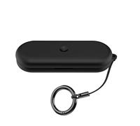 Keminsung case Compatible with Nothing Ear (Open) Cover Wireless Earbuds Silicone Material Shockproof Unique Portable Protective Cover with Carabiner (Black)
