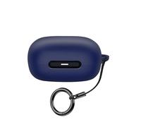 Keminsung case Compatible with soundcore C40i Cover Wireless Earbuds Silicone Material Shockproof Unique Portable Protective Cover with Carabiner (Blue)
