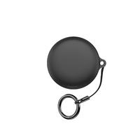 Keminsung case Compatible with Soundcore Sleep A30 Silicone Protective Case Cover with Hook, Thick Material Comprehensive Protection (Black)