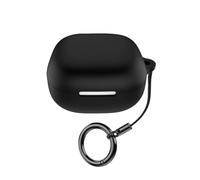 Keminsung Protective for Anker soundcore p31i case Cover Wireless Earbuds Silicone Material Shockproof Unique Portable Cover with Carabiner (Black)