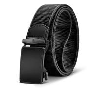 KEMISANT Men Belt,Ratchet Web Belt Stretchy For Men Golf Work Hiking Jeans Casual Pants 1 1/2",Limitless Adjusting(Black,36"-40" Waist Adjustable)