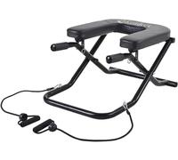 Kemket Inversion Yoga Bench-Foldable Yoga Headstand with PU Cushion, Steel Frame & Resistance Bands-Best Headstand Bench for Back Decompression, Strength Training (INVERSION STOOL)
