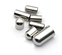 KEMKEY Crimp End Caps, 20 Stainless Steel Leather Rope Clip End Caps 2-10mm Crimp End Caps Round Cap Fitting For DIY Jewellery Making Accessories (Color : B-Steel Color, Size : 10mm hole)