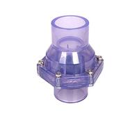 KEMKEY Transparent PVC Flap Check Valve Sewer Deodorization Check Valve Industrial Water Pipe Fittings (Color : Inner Dia 40mm, Size : 1pc)