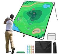 KEMLDIVS Golf Chipping Game Set, 71"x71" Portable Sticky Golf Game for Chipping Practice with Sticky Balls & Storage Bag for Indoor Outdoor