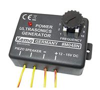 Kemo M048N Ultrasonic Generator Repels Animals, Birds and Insects. For Connecting Piezo Speakers. For Mounting in Storage Rooms, Kitchens, Warehouses, Gardens
