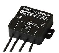 Kemo M197 Twilight Switch 12-28V/DC Max 5A Automatic On/Off at Dusk/Daytime For Any Electrical Load such as Incandescent Lamp, Motor or LED Lamp
