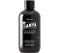 Kemon Hair Manya Shower Gel - Mild Shower Shampoo for Body, Hair and Beard, 3 in 1 Care for Men - 250 ml