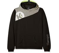 Kempa Boys Core 2.0 Hoodie Kids Hoodie - Black/Dark Grey Melange, 128