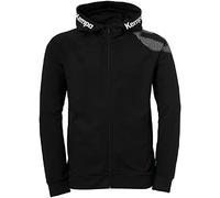 Kempa Boys' Core 26 Hooded Jacket Men's Boys Hooded Jacket Training Jacket Sweatshirt Hoody Pullover with Hood Black