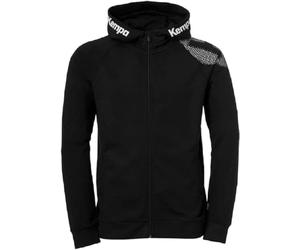 Kempa Boys' Core 26 Hooded Jacket Men's Boys Hooded Jacket Training Jacket Sweatshirt Hoody Pullover with Hood Black