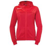 Kempa Emotion 2.0 hooded jacket Women's Jacket - chili red/red, S