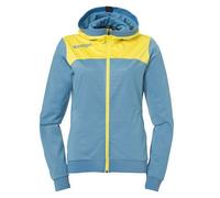 Kempa Women's Emotion 2.0 Kapuzenjacke Jacket, Dove Blau/limonengelb, M