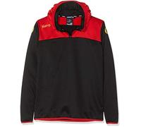Kempa Emotion 2.0 Quarter Zip Hoodie Men' S Hoodie - Black/Red/Yellow, XX-Large